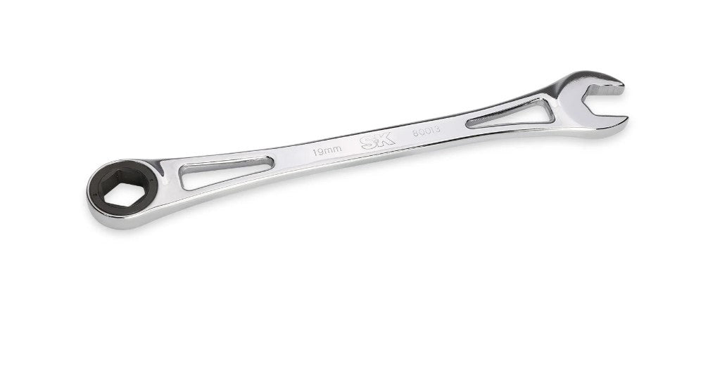 SK Tools 12 Piece Metric X-Frame Combination Ratcheting Wrench Set | SK80019