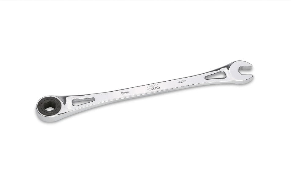 SK Tools 12 Piece Metric X-Frame Combination Ratcheting Wrench Set | SK80019