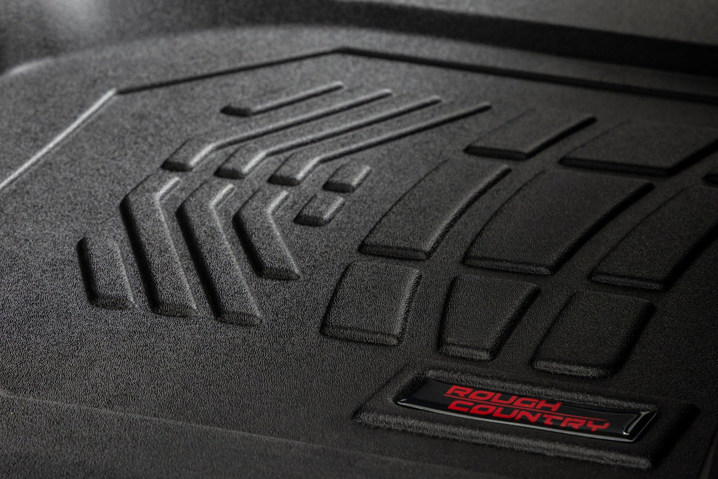 Sure-Fit Floor Mats Front Over Hump Crew Silverado/Sierra 1500/2500HD/3500HD (19-26) Rough Country