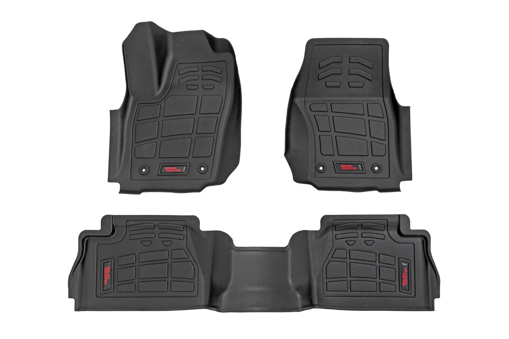Sure-Fit Floor Mats Front & Rear Double Cab Toyota Tacoma (24-26) Rough Country