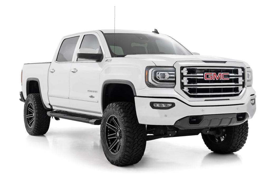 HD2 Aluminum Running Boards Ext Cab Silverado/Sierra 1500/2500HD/3500HD (07-19 & Classic) Rough Country