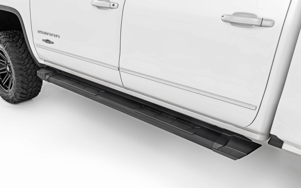 HD2 Aluminum Running Boards Ext Cab Silverado/Sierra 1500/2500HD/3500HD (07-19 & Classic) Rough Country