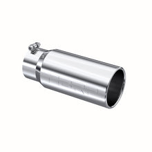 Cargar imagen en el visor de la galería, Exhaust Tail Pipe Tip 5 Inch O.D. Rolled Straight 4 Inch Inlet 12 Inch Length T304 Stainless Steel MBRP