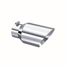 Cargar imagen en el visor de la galería, Exhaust Tail Pipe Tip 6 Inch O.D. Dual Wall Angled 4 Inch Inlet 12 Inch Length T304 Stainless Steel MBRP