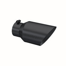 Load image into Gallery viewer, Black Coated Exhaust Tail Pipe Tip 6 Inch OD Dual Wall Angled 4 Inch Inlet 12 Inch Length MBRP