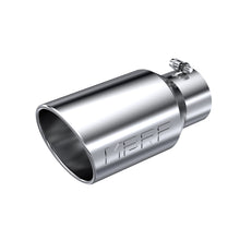 Load image into Gallery viewer, Exhaust Tail Pipe Tip 6 Inch O.D. Angled Rolled End 4 Inch Inlet 12 Inch Length T304 Stainless Steel MBRP