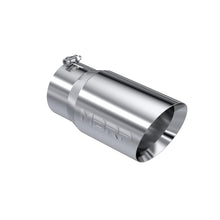 Cargar imagen en el visor de la galería, Exhaust Tail Pipe Tip 6 Inch O.D. Dual Wall Angled 5 Inch Inlet 12 Inch Length T304 Stainless Steel MBRP