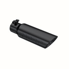 Load image into Gallery viewer, Exhaust Tip 3 1/2 Inch O.D. Dual Wall Angled 2 1/2 Inch Inlet 12 Inch Length Black Finish MBRP