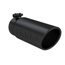 Load image into Gallery viewer, Black Coated Tip, 4 Inch OD Angled Roll End End, 3.5 Inch Inlet, 10 Inch Length, MBRP