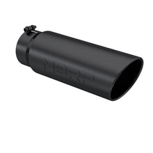 Cargar imagen en el visor de la galería, Exhaust Tip 6 Inch O.D. Angled Rolled End 5 Inch Inlet 18 Inch Length Black Finish MBRP