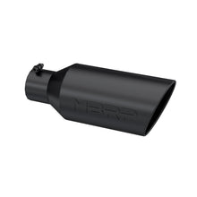 Load image into Gallery viewer, Exhaust Tip 7 Inch O.D. Rolled End 4 Inch Inlet 18 Inch Length Black Coated MBRP