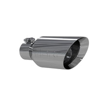 Cargar imagen en el visor de la galería, Exhaust Tip 4 1/2 Inch O.D. Dual Wall Angle Rolled End 2.5 Inch Inlet 11 Inch Length T304 Stainless Steel MBRP