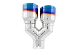 T304 Stainless Steel Burnt End Tip 2.5 Inch ID Dual 3.5 Inch OD Out 9.5 Inch Length Single Wall MBRP