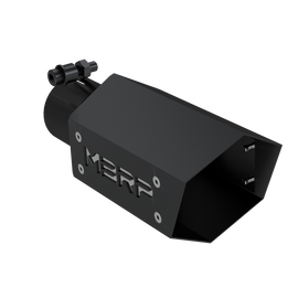 Universal 4 Inch Hexagon Shaped 2.5 Inch Inlet 10 Inch Assembled Black Hardware MBRP Exhaust Tip