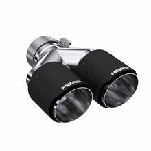 Load image into Gallery viewer, Carbon Fiber Tip 3.0 Inch ID 4.0 Inch OD Dual Out 9.87 Inch Length Dual Wall MBRP