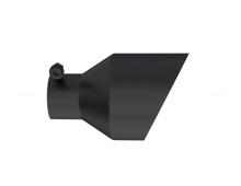 Cargar imagen en el visor de la galería, Universal Black Tip, 2.5-Inch ID, 5-Inch OD Angle Cut Dual Wall MBRP
