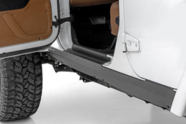 Trail Cladding Rocker Sill Plates Jeep Wrangler Unlimited 2WD/4WD (07-18) Rough Country