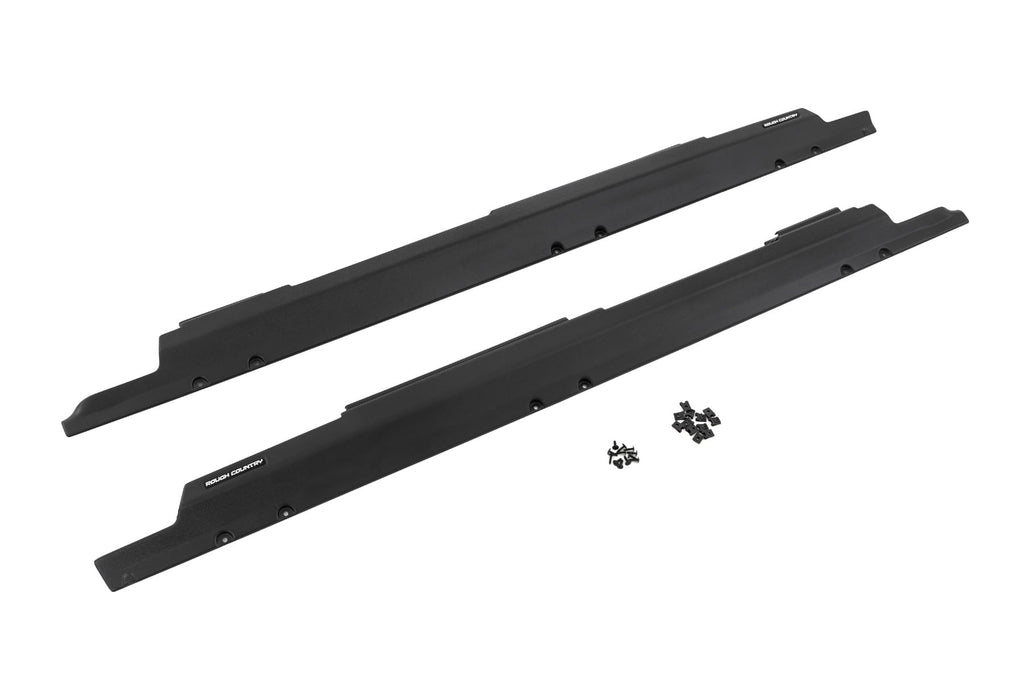 Trail Cladding Rocker Sill Plates Jeep Wrangler Unlimited 2WD/4WD (07-18) Rough Country
