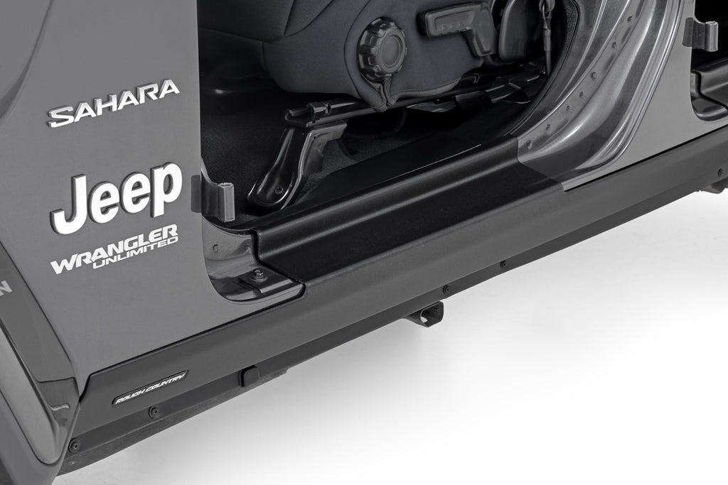 Trail Cladding Rocker Sill Plates Jeep Wrangler Unlimited 4WD (2018-2026) Rough Country