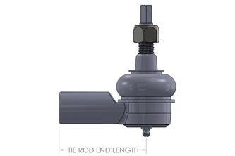BDS Suspension Passenger Side Tie Rod End | BDS087703 | 2007 - 2021 Toyota Tundra w/ 5 in. or 7 in. Lift