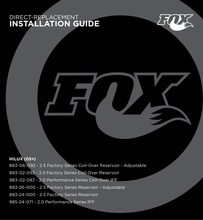 Load image into Gallery viewer, Fox 2.0 Performance Series 4.63in. IFP Coilover Shock Set | 0-1.5in. Lift | 2005 - 2024 Toyota Hilux 4WD