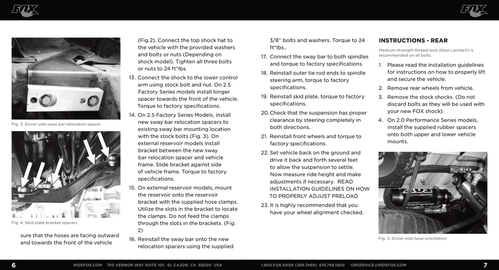 Fox 2.0 Performance Series 4.63in. IFP Coilover Shock Set | 0-1.5in. Lift | 2005 - 2024 Toyota Hilux 4WD