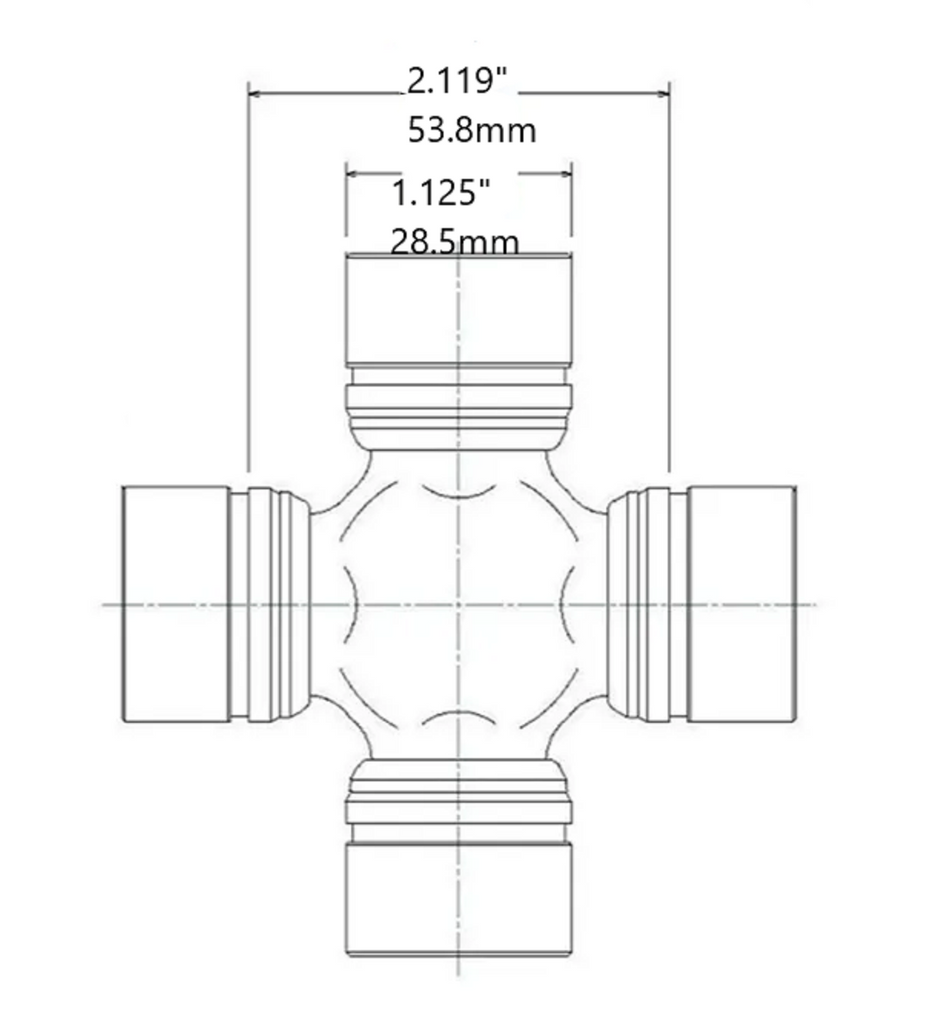 Matsuba Driveshaft CV Double Cardan Universal Joint | 1510 Series | UJ-236 | Toyota Hilux Pickup / Surf / 4Runner