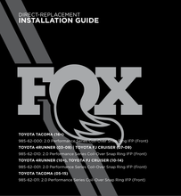 Load image into Gallery viewer, Fox Performance Series 2.0 Snap Ring Coilover IFP Shock (Spring Not incl) | 985-62-001 | Toyota 4Runner / FJ Cruiser &amp; Lexus GX460