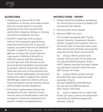 Load image into Gallery viewer, Fox Performance Series 2.0 Snap Ring Coilover IFP Shock (Spring Not incl) | 985-62-001 | Toyota 4Runner / FJ Cruiser &amp; Lexus GX460