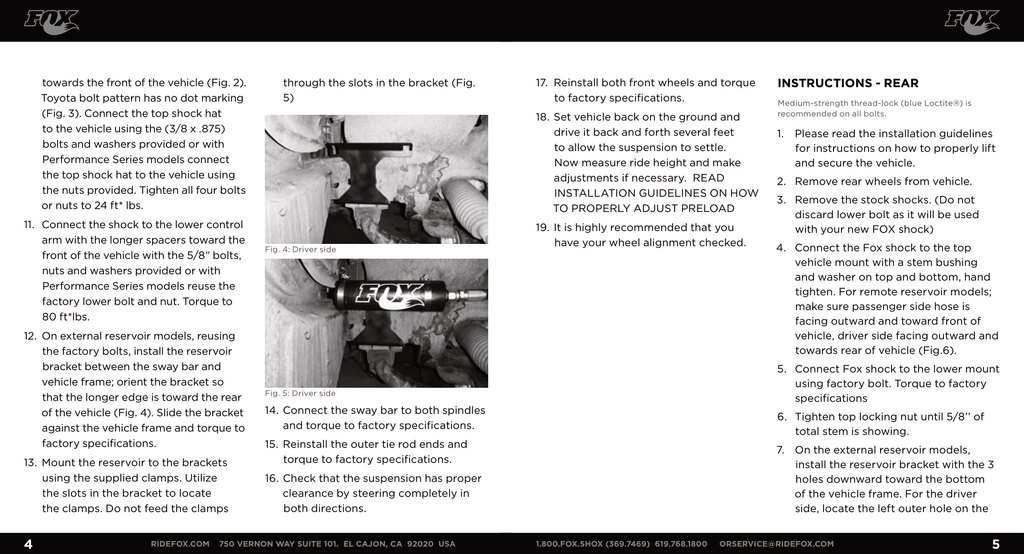 FOX 2.5 FACTORY RACE IFP COILOVER KIT | 883-02-021 | 2007 - 2021 TOYOTA TUNDRA 0 IN. - 2 IN. LIFT