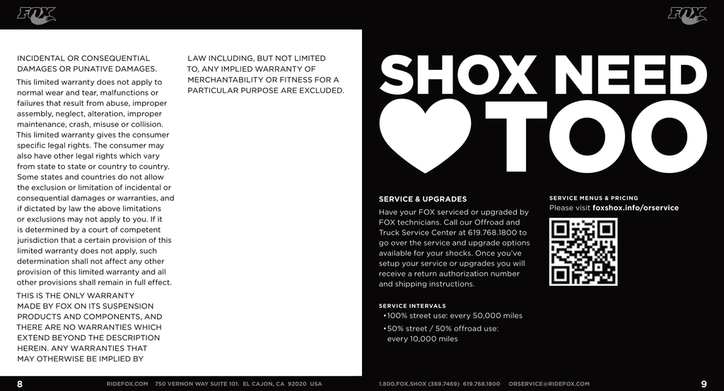 FOX 2.5 FACTORY RACE IFP COILOVER KIT | 883-02-021 | 2007 - 2021 TOYOTA TUNDRA 0 IN. - 2 IN. LIFT