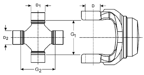Matsuba Driveshaft Universal Joint | 1510 Series | UJ-230N | Toyota Hilux Pickup / Surf / 4Runner