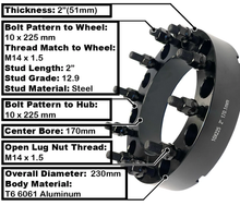 Cargar imagen en el visor de la galería, Mayhem 8181 Challenger Dually 22x8.25 / 10x225 BP / 169mm Offset / 170.1mm Hub Rueda negra completa