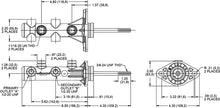 Load image into Gallery viewer, Wilwood Remote Tandem Master Cylinder w/ Pushrod | 260-14241-BK_2