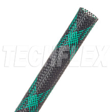 Load image into Gallery viewer, Wire Wrapped in Black with Green Tracer