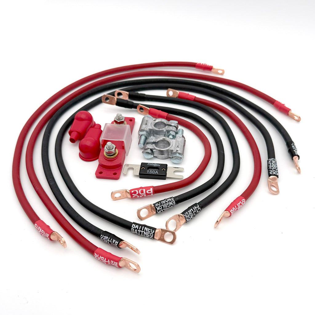 Big 7 Battery Cable Kit 1987 - 1995 Jeep Wrangler YJ