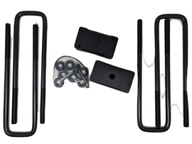 Zone Offroad 2in. Lift Block & U-Bolt KIt | ZONC1208 | 2011 - 2024 Chevy / GMC / Silverado / Sierra / 2500HD / 3500HD with Factory Overload Spring