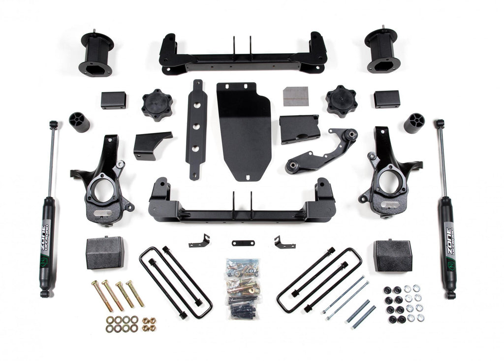 14-18 Silverado/Sierra 1500 4WD 6.5 Inch Cast Steel Arms Fox Adventure Shocks Zone Offroad