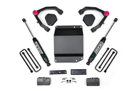 07-13 Silverado/Sierra 1500 4WD 3.5 Inch UCA Lift Kit With Nitro Shocks Zone Offroad