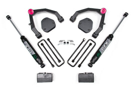 07-13 Chevy 1500 2WD 3.5 Inch Lift Kit With Nitro Shocks UCA Zone Offroad