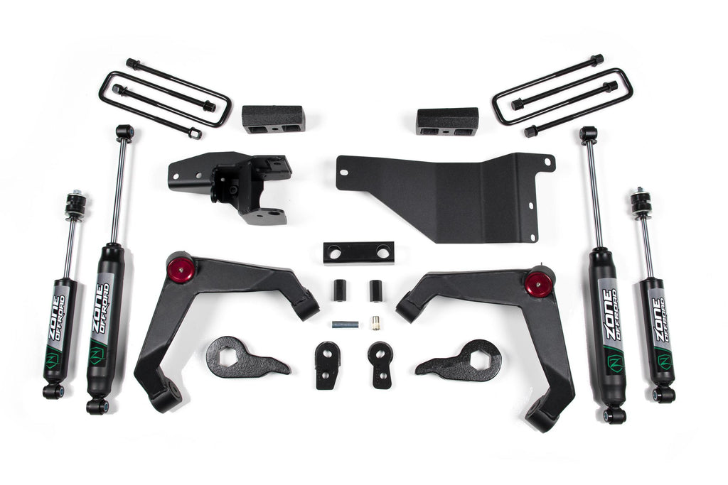 01-06 Yukon XL Avalanche 2500 07-10 Silverado/Sierra 2500HD/3500HD 3 Inch Adventure Series With Nitro Shocks Zone Offroad