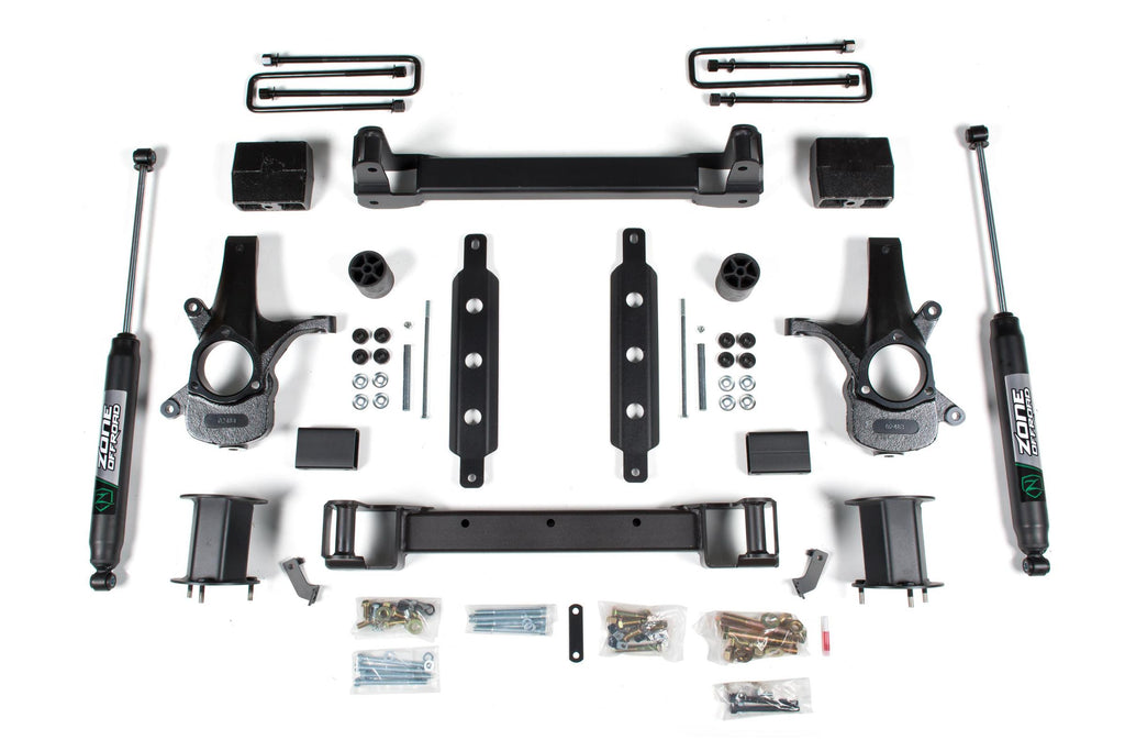 14-18 Silverado/Sierra 1500 2WD 6.5 Inch Alum/Stamped Arms With Nitro Shocks Zone Offroad