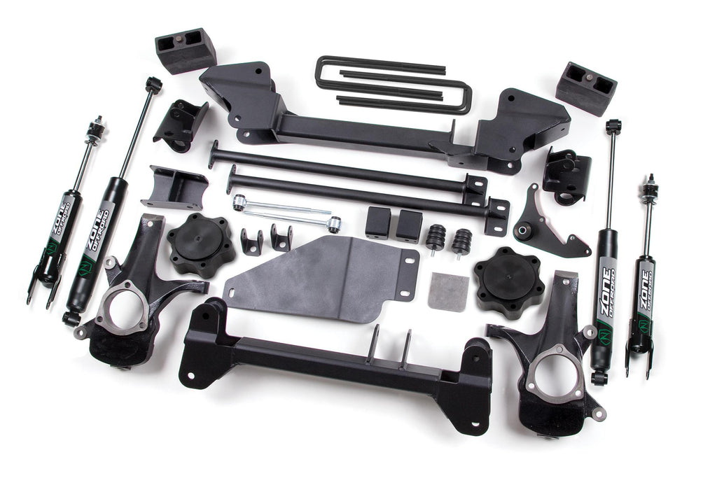 99 K1500 00-06 Silverado/Sierra 1500 6 Inch Lift Kit With Nitro Shocks Zone Offroad