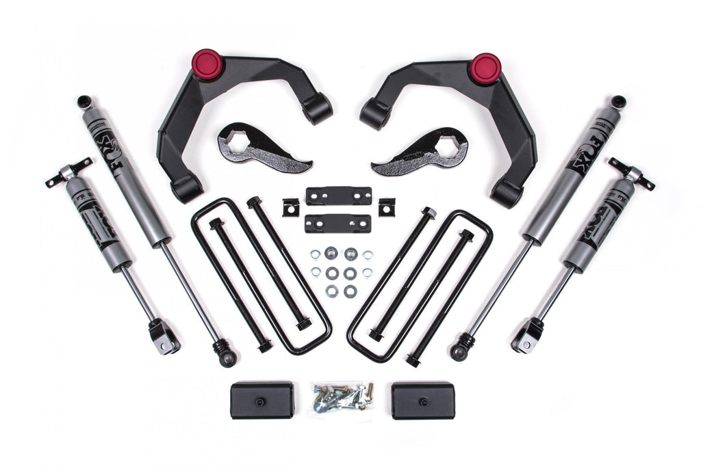 20-24 Silverado/Sierra 2500/3500 HD 3 Inch Adventure Series OE Key 84634344 Without Overloads Fox Adventure Shocks Zone Offroad