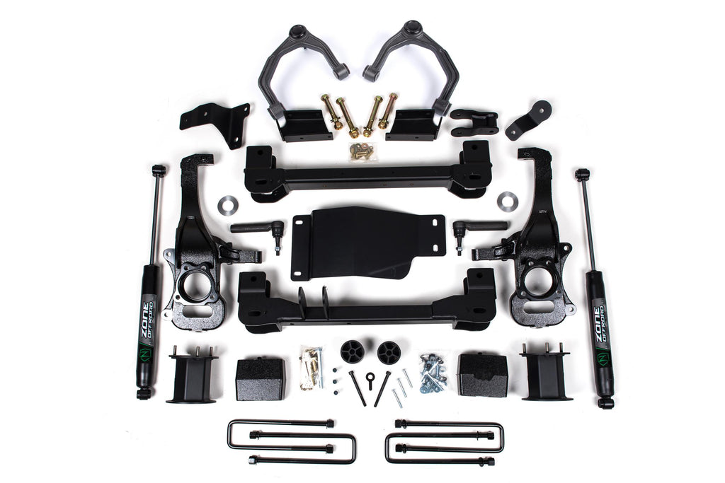 19-24 Silverado/Sierra 1500 4WD 6 Inch Lift Kit With Nitro Shocks Zone Offroad