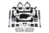4 Inch Lift Kit For 25-Up Silverado/Sierra 1500 4WD 3 Inch Rear Block Spacer Front Fox 2.0 ADV Series Rear Shock Zone Offroad