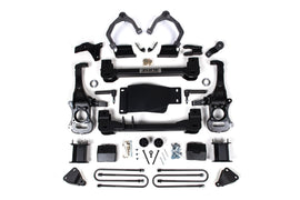 6 Inch Lift Kit For 25-Up Silverado/Sierra 1500 4WD W/ARC 5 Inch Rear, Block Spacer Front, Rear Shock Spacer Zone Offroad