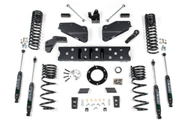 19-24 RAM 2500 5.5 Inch Radius Arm Bracket 4.5 Inch Rear Coil Gas 6-Bolt T-Case Nitro Shocks Zone Offroad