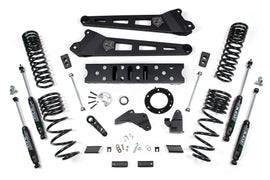 19-24 RAM 2500 5.5 Inch Radius Arm 4.5 Inch Rear Coils Gas 6-Bolt T-Case Nitro Shocks Zone Offroad