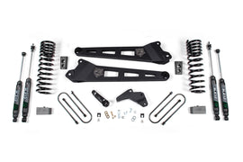 13-18 RAM 3500 4 Inch Replacement Radius Arm Lift Kit Gas 2 Inch Rear Block With Nitro Shocks Zone Offroad